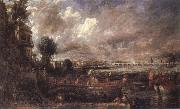 John Constable The Opening of Waterloo Bridge Sweden oil painting artist